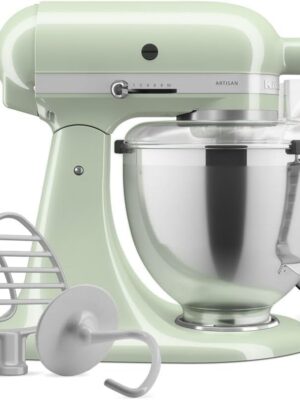 KitchenAid Artisan Series Tilt-Head Stand Mixer - Pistachio (KSM195PSPT) with Premium Accessory Pack
