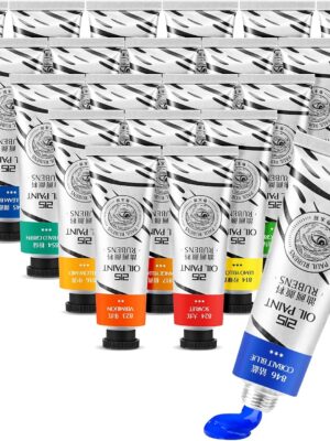 Professional Paul Ruben Oil Paint Set - 20 Vibrant Colors with Delicate, Creamy Texture